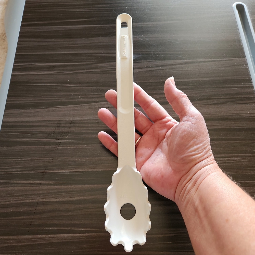 Rubbermaid Pasta Spaghetti White Server 1976 Portion Measurer Nylon Spoon Fork